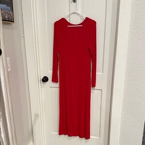 a new day Vibrant Red Long Sleeve Dress
